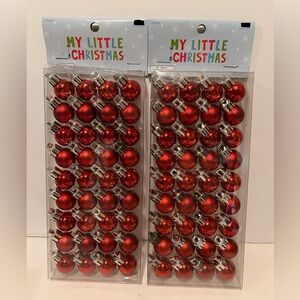 NWT LOT OF 2 HOBBY LOBBY MY LITTLE CHRISTMAS ORNAMENTS.